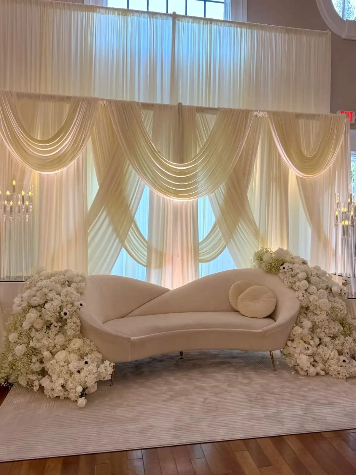 Cream & Blush Floral Arch